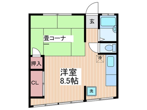 横川商店街ビルＢ棟の物件間取画像